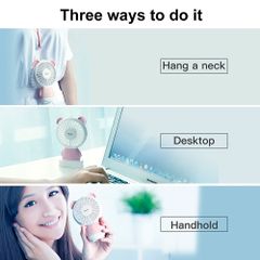 Quạt Mini cầm tay pin sạc hình chú Gấu Baseus  Dharma Bear LV078 (Portable Rechargeable Mini USB Hand Fan)