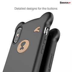 Ốp lưng hình gấu siêu dễ thương Baseus Bear Silicone Case dùng cho iPhone X/XS/XR/XS Max