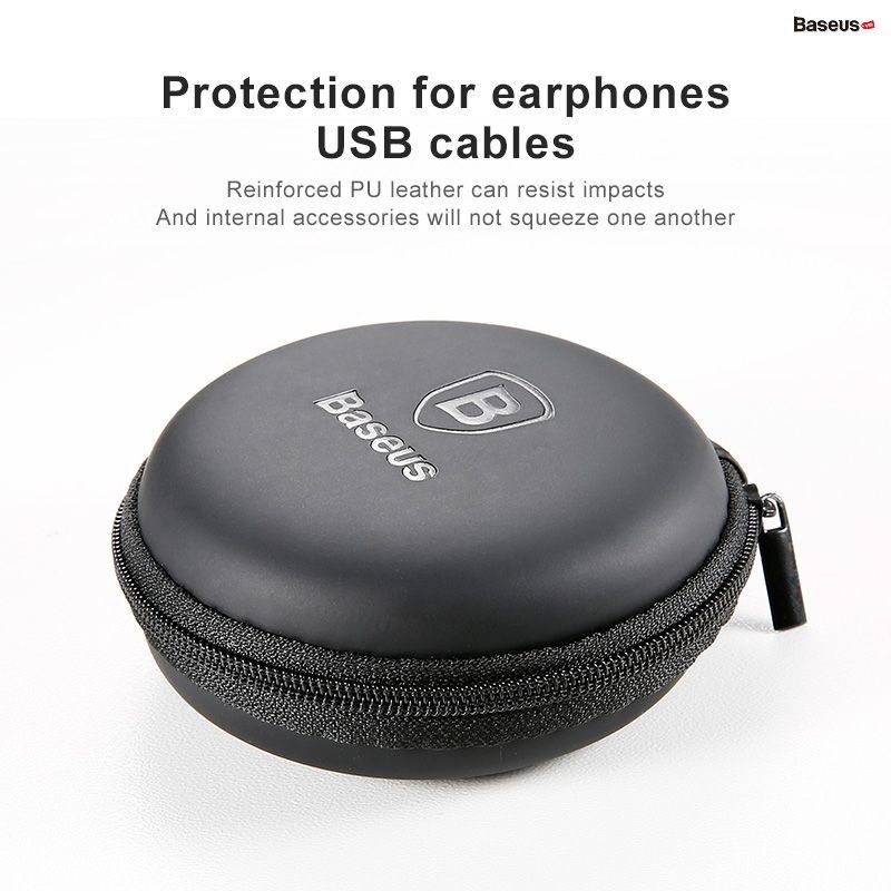 Túi đựng tai nghe và phụ kiện mini Baseus Eva Earphone Bag LV600 (Portable Earphone Case, Mini Bag With Zipper)