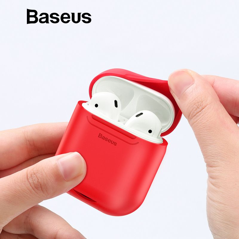 Bao Silicone bảo vệ tích hợp sạc không dây Baseus Wireless Charger dùng cho tai nghe Apple Airpods (Qi Wireless Charger Case)