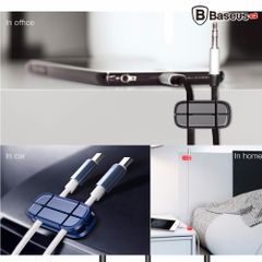 Bộ đế giữ cáp Baseus Cross Peas Cable Clip Holder LV169 ( Silicone Cable Clip Holder )