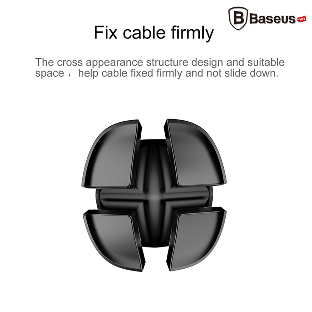 Bộ đế giữ cáp Baseus Cross Peas Cable Clip Holder LV169 ( Silicone Cable Clip Holder )