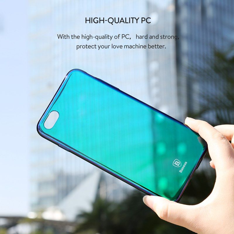 Ốp lưng tráng gương đổi màu Baseus Mirror Glass Case cho Iphone 6/ 7/ 8/ Plus