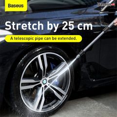 Bộ vòi xịt tăng áp rửa xe và chổi lau dùng cho xe hơi Baseus Clean Guard Multifunctional Car Wash Spray Nozzle