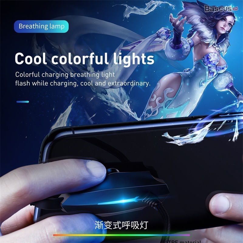 Cáp sạc nhanh dành cho Game thủ Baseus Colorful Sucker RPG ( Lightning / Type C Quick charge and Sync Data Cable )
