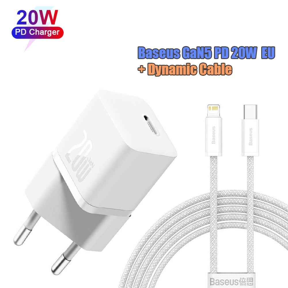 Củ Sạc Nhanh Baseus GaN5 Fast Charger Mini 1C 30W Cho iPhone 14 13 12 11 Pro Max (Nhỏ gọn, sạc nhanh PD/Quick Charge)