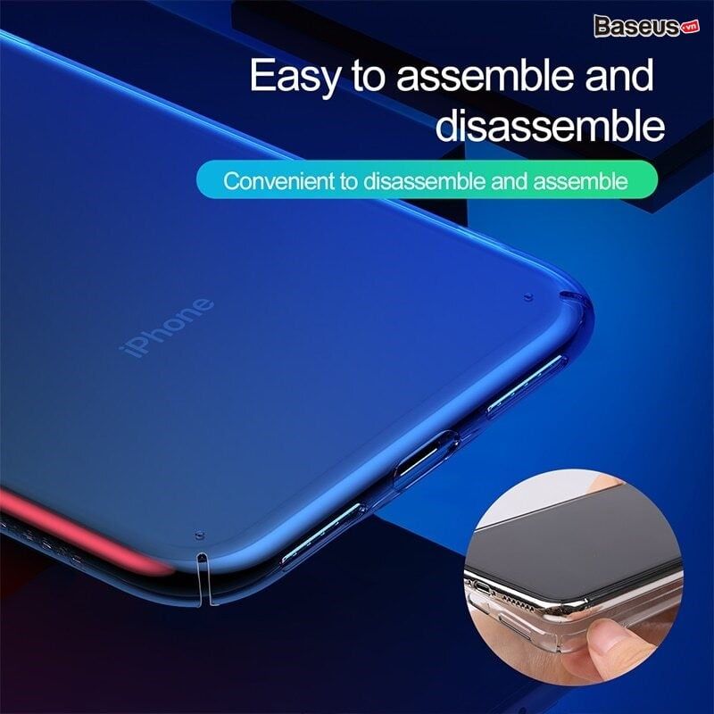 Ốp lưng Baseus Comfortable Case cho iPhone 2018 XS/XR/XS Max (Ultra Thin Luxury Plating Plastic Case)