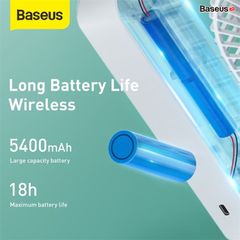 Quạt mini Pin sạc Baseus Cube Shaking Fan (Pin sạc 5400mAh, 18h sử dụng, Xoay 60 độ, Điều chỉnh nhiều cấp tốc độ, Cực êm)