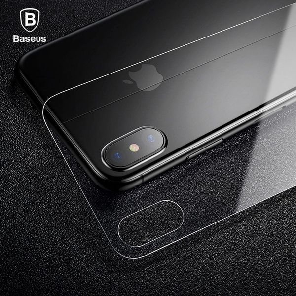 Kính cường lực chống trầy mặt lưng Baseus LV178 cho iPhone X (0.3mm, Ultra Thin, Back Protector)