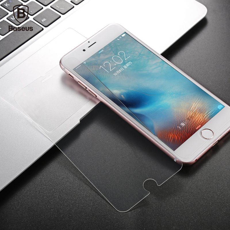 Kính cường lực siêu mỏng Baseus LV263 dùng cho iPhone 6/ 7/ 8/ Plus (0.15mm, Ultra Thin Tempered Glass Screen Protector)