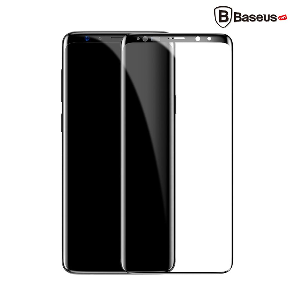 Kính cường lực 3D Baseus LV241 cho Samsung S9 / S9 Plus (0.3mm, kính chống trầy, All-Screen Arc -Surface)