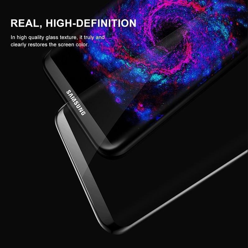 Kính cường lực 3D Baseus LV241 cho Samsung S8/S8 Plus(0.3mm, kính chống trầy, All-Screen Arc -Surface)