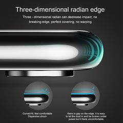 Kính cường lực 5 lớp chống trầy siêu bền Baseus Sapphire Curved-screen 3D cho iPhone XS/ XR/ XS Max (0,23mm, PET Soft Edge Tempered Glass )