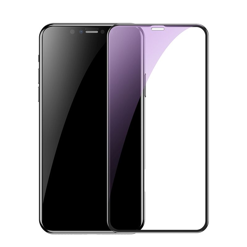 Kính cường lực 5 lớp chống trầy siêu bền Baseus Sapphire Curved-screen 3D cho iPhone XS/ XR/ XS Max (0,23mm, PET Soft Edge Tempered Glass )