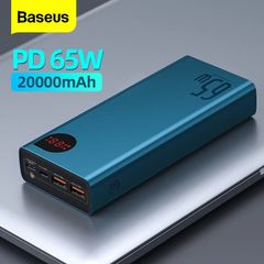 Pin dự phòng sạc nhanh Baseus Adaman Metal Digital Display Quick Charge Power Bank cho Smartphone/iPad/Macbook/Laptop (65W, 20000mAh, QC3.0/PD3.0/SCP/AFC Quick charge Power Bank)