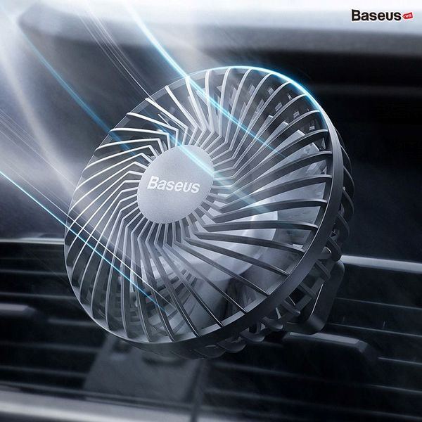 Quạt mini tiện dụng cho xe ô tô Baseus Departure Vehicle Fan (5V, 3 mức tốc độ, Gắn lưng ghế hoặc khe gió)