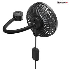 Quạt mini tiện dụng cho xe ô tô Baseus Departure Vehicle Fan (5V, 3 mức tốc độ, Gắn lưng ghế hoặc khe gió)