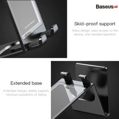 Bộ đế giữ điện thoại và máy tính bảng để bàn Baseus Suspension Glass Desktop Bracket (Bằng kính và nhôm nguyên khối - Universal Holder Stand)