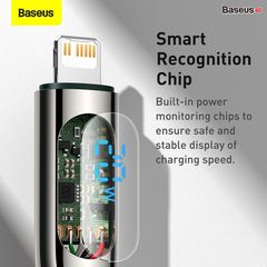 Cáp sạc nhanh tích hợp màn hình LED Baseus Display Fast Charging Data Cable Type-C to IP 20W