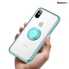 Ốp lưng tích hợp Ring Holder Baseus Dot Bracket Case cho iPhone X/XS/ XR/ XS Max