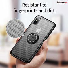 Ốp lưng tích hợp Ring Holder Baseus Dot Bracket Case cho iPhone X/XS/ XR/ XS Max