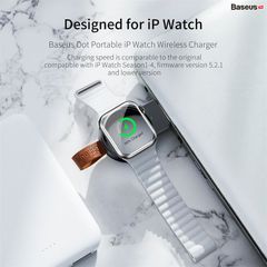 Bộ sạc không dây di động Baseus Dotter Wireless Charger for cho Apple Watch ( nhỏ gọn , dùng gắn với pin sạc dự phòng và Laptop)