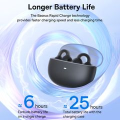 Tai Nghe Bluetooth Baseus AirGo 1 Ring Open-Ear (Bluetooth 5.3, TWS, 25H)