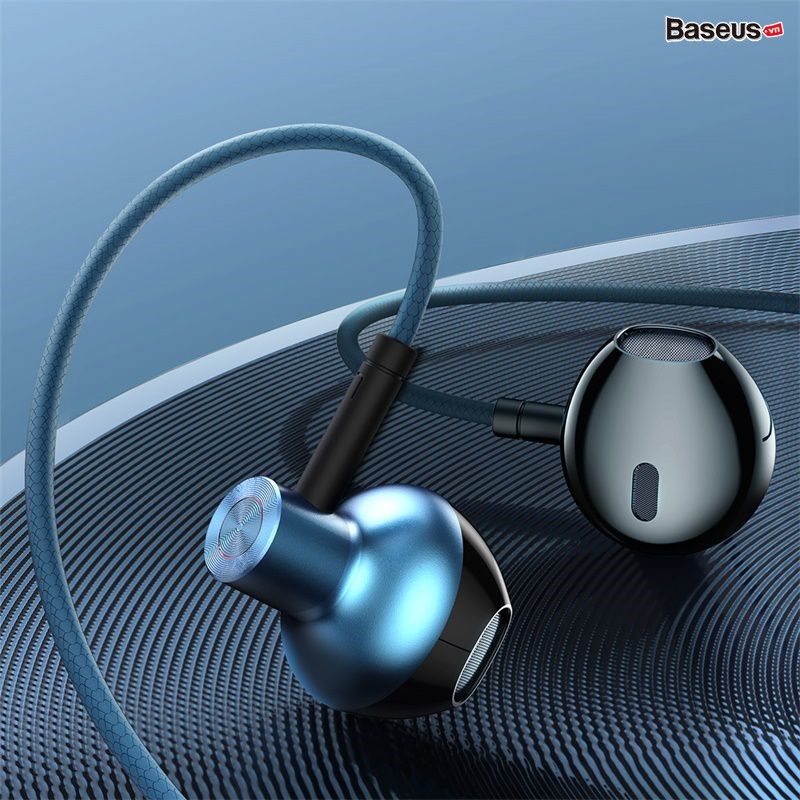 Tai nghe AUX 3.5mm Baseus Encok H19 Wired Earphone (6D surround, Deep Bass, with ECM Microphone for HD Calling)