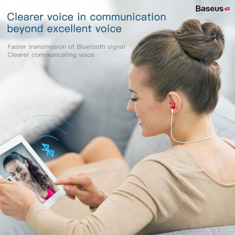Tai nghe Bluetooth thể thao Baseus Encok Wireless Sport Earphone S09 (Bluetooth 4.1, IPX5 Sweatproof Neckband/Magnet Earbuds)