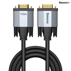 Cáp VGA 2 đầu đực độ nét cao Baseus Enjoyment Series (Full HD, VGA Male To VGA Male bidirectional Adapter Cable)