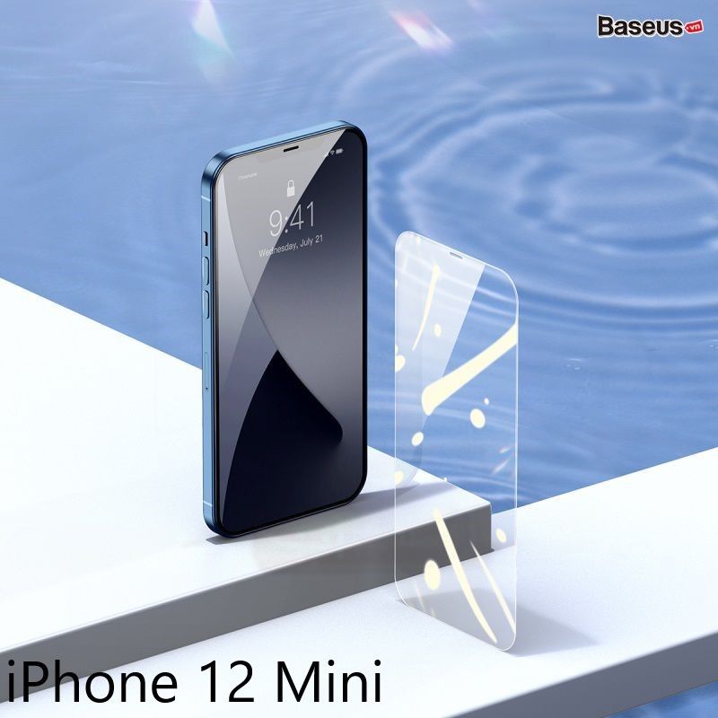 Kính cường lực cho iPhone 12 Series Baseus 0.15mm Full Coverage Tempered Glass Film 2020 (Secondary Hardening, 2 miếng/bộ)