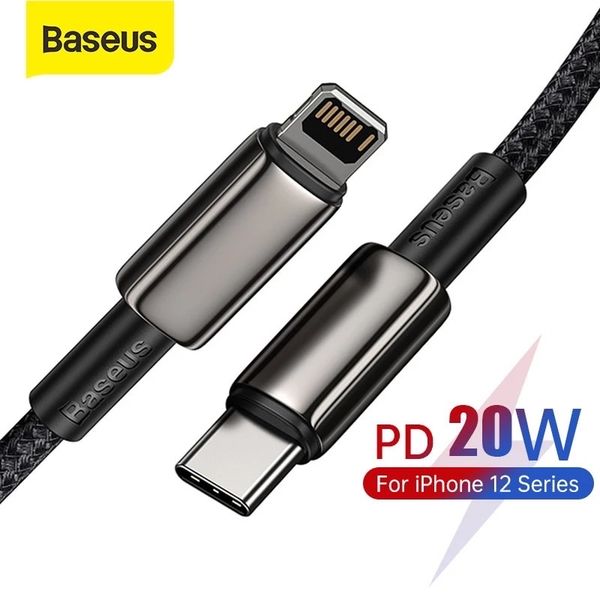 Cáp sạc nhanh, siêu bền C to Lightning 20W Baseus Tungsten Gold dùng cho iPhone 12/iP11 Series/iP XS Max (20W, Fast Charging & Data Cable)