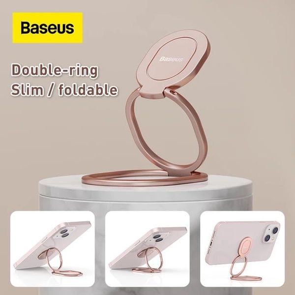 Nhẫn Đeo Tay kiêm Đế Giữ Gắn Lưng Điện Thoại Baseus Rails Phone Ring Stand/Holder