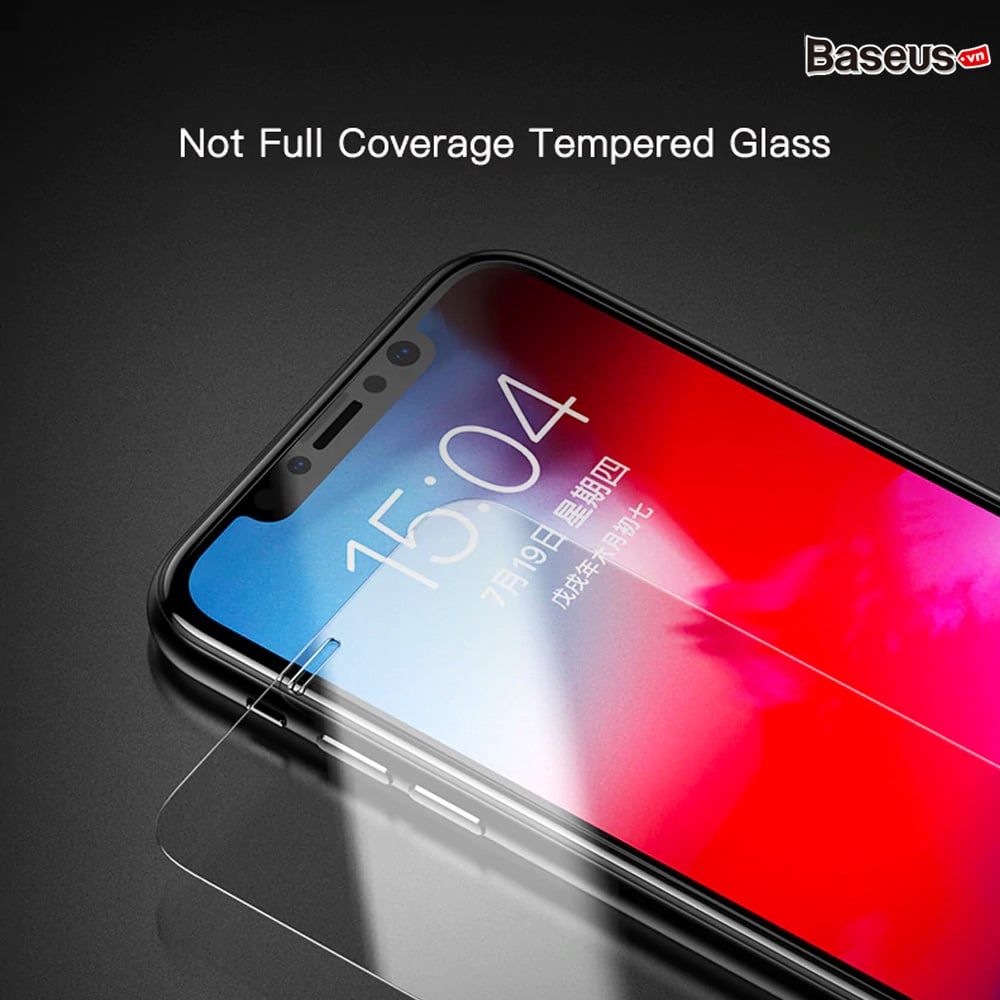 Bộ kính cường lực 2 mặt Trước & Sau Baseus All Glass Film Set LV307 cho iPhone XS/ XR/ XS Max (0.3mm, Front + Back Tempered Glass)