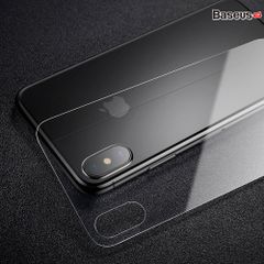 Bộ kính cường lực 2 mặt Trước & Sau Baseus All Glass Film Set LV307 cho iPhone XS/ XR/ XS Max (0.3mm, Front + Back Tempered Glass)