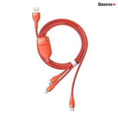 Cáp sạc nhanh 3 đầu Baseus Flash Series 3in1 (USB to Type C/Lightning/Micro, 5A/40W Quick Charging & Data Cable)