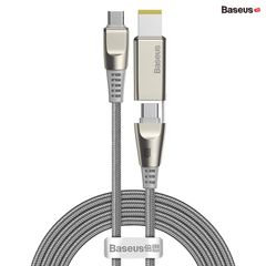 Cáp sạc nhanh Baseus Flash Series 2 in 1 C to C + DC 100W ( Fast Charging Data Cable with Round Head for Laptop Charging)