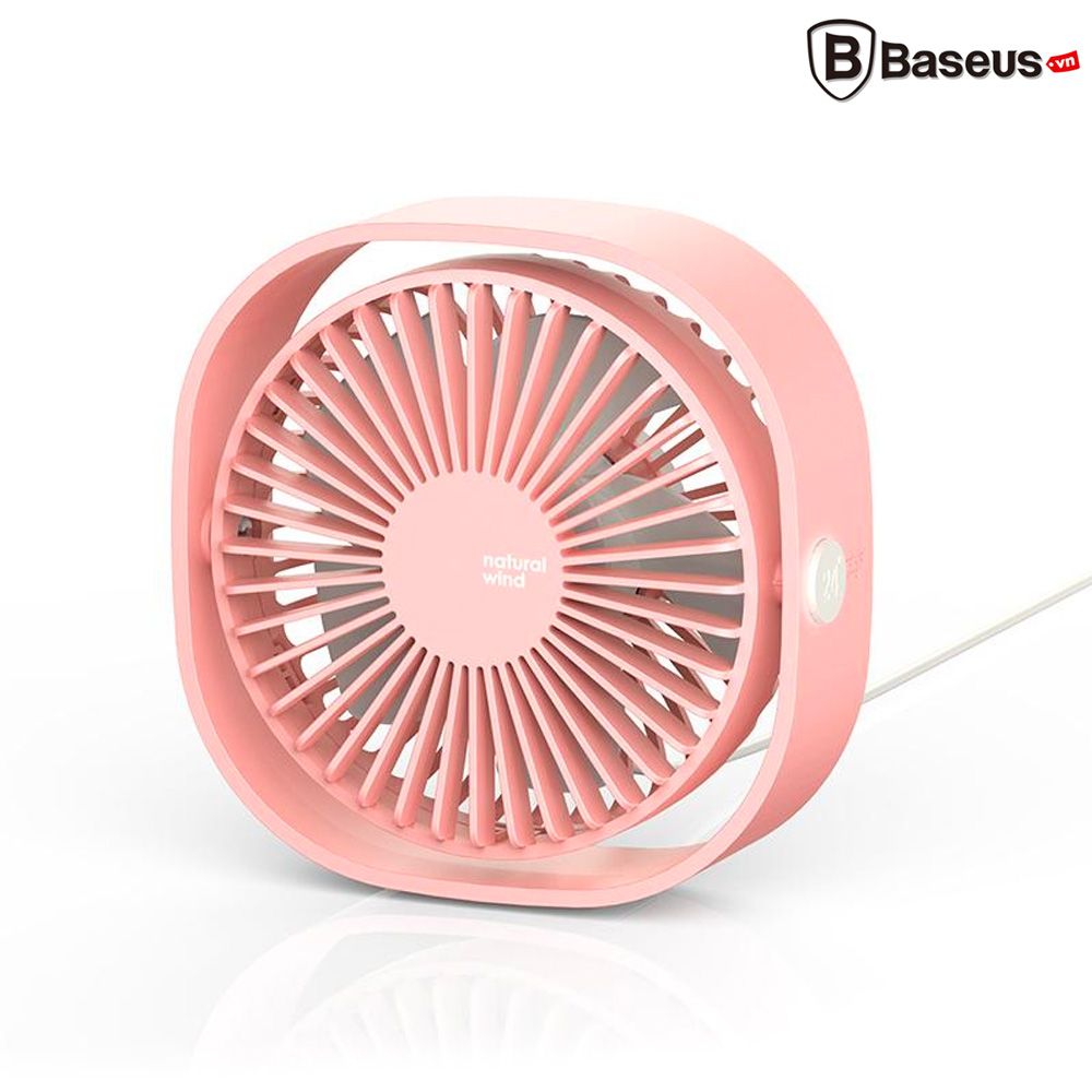 Quạt Mini để bàn Baseus Flickering Desktop Fan (3 cấp tốc độ, Nguồn USB)