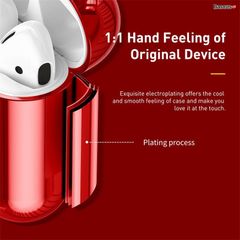 Bao Silicone chống trầy xước, có móc khoá dùng cho Airpods 1/2 Baseus Shining Hook Case (Soft TPU Case)