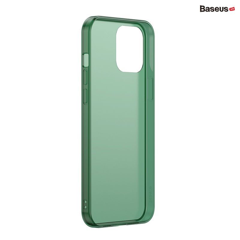 Ốp lưng cường lực nhám viền dẻo chống sốc Baseus Frosted Glass Protective Case dùng cho iPhone 12 Series