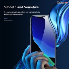 Kính cường lực chống trầy, chống bụi Baseus full-screen curved tempered glass screen protector For iP 11/11Promax/iPX (2 Pcs, Pasting Artifact, Che màng loa)