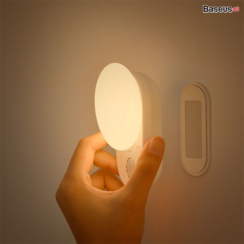 Đèn cảm ứng chuyển động thông minh Baseus Full Moon Human Body Induction Night Light (1200mAh, PIR Intelligent Motion Sensor LED Nightlight)