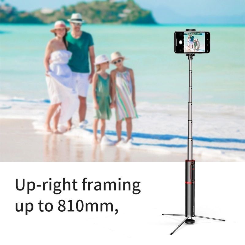 Gậy chụp hình Tự Sướng/ Live Stream tích hợp Tripod xếp gọn Baseus Fully Folding Selfie Stick (Bluetooth Remote Control, Camera Tripod, Selfie Stick )