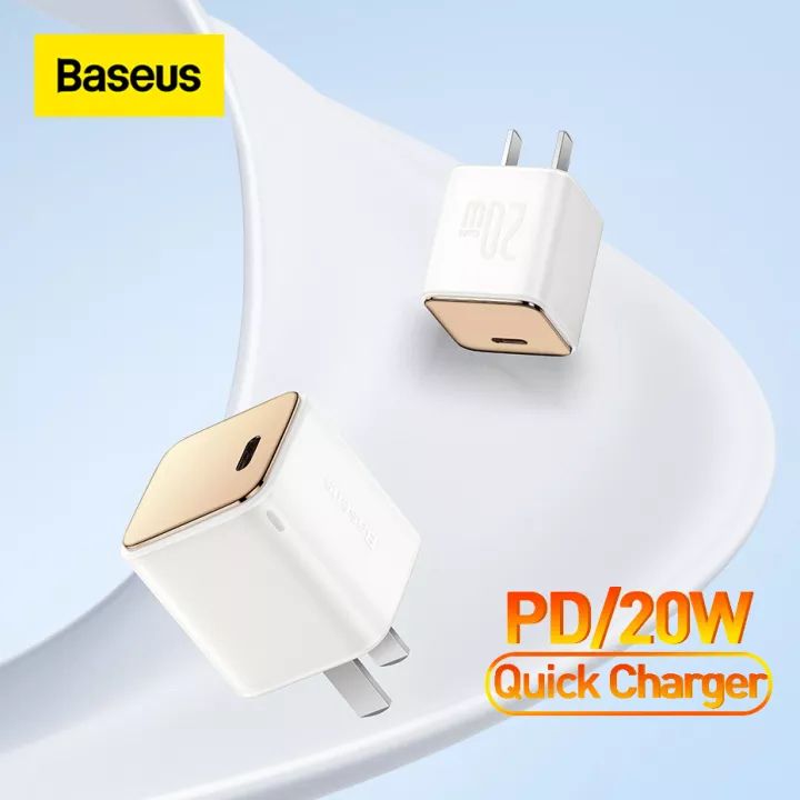 Củ Sạc Baseus GaN3 1C 20W  - Sạc nhanh, nhỏ gọn cho iPhone/iPad/Samsung/Xiaomi/Huawei (PD/QC Multi Quick Charge Support, Smart Protect)