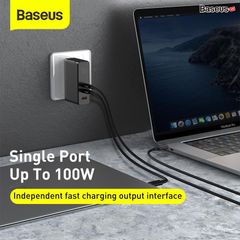 Bộ sạc nhanh đa năng Baseus GaN2 Pro Quick Charger 120W dùng cho Smartphone/ Tablet/ Macbook / Laptop (C+C+A, With C to C Cable, E-mark Chip)