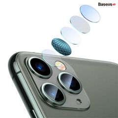 Kính cường lực 5 lớp chống trầy Camera cho iPhone 11 Series Baseus Gem lens ( 0.15mm,  3H Scratch Proof Camera Lens Protector for iP 11/Pro/ Pro Max))