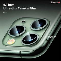 Kính cường lực 5 lớp chống trầy Camera cho iPhone 11 Series Baseus Gem lens ( 0.15mm,  3H Scratch Proof Camera Lens Protector for iP 11/Pro/ Pro Max))