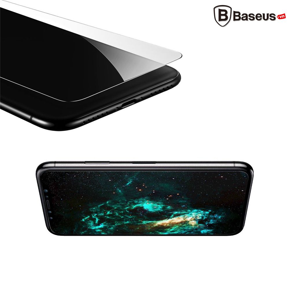 Kính cường lực siêu mỏng Baseus LV263 dùng cho iPhone X (0.15mm, Ultra Thin Tempered Glass Screen Protector)