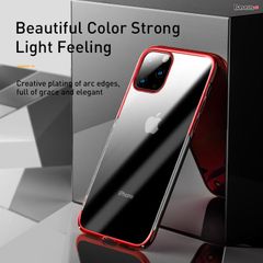 Ốp lưng nhựa cứng trong suốt Baseus Glitter Case dùng cho iPhone 11/Pro/Pro Max 2019 (Hard PC, Ultra Thin, Luxury Plating Super Clear Plastic Case)