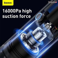 Máy hút bụi Mini cầm tay Baseus H5 Home/Car Use Vacuum Cleaner  (110W/16000Pa, 10.000mAh, 25 m using time, Vacuum Portable Cleaner for Home and Car)